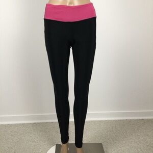 👛 (ANY 2/$30) LULULEMON ATHLETICA Wide Band Pink/Black leggings